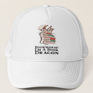 Casquette Livres - Bookworm ? Je suis un dragon de livres