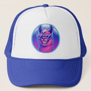 Casquette Llama arc-en-ciel avec nuances de fierté cardiaque