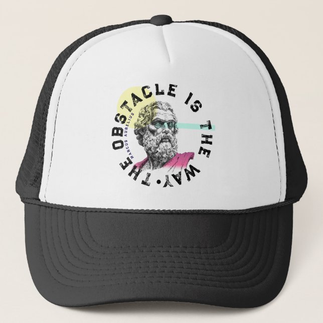 Casquette L'Obstacle En Est La Voie - Citation De Marcus Aur (Devant)