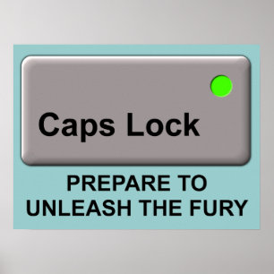 Casquette Lock Fury Funny Print Poster Signal Humo