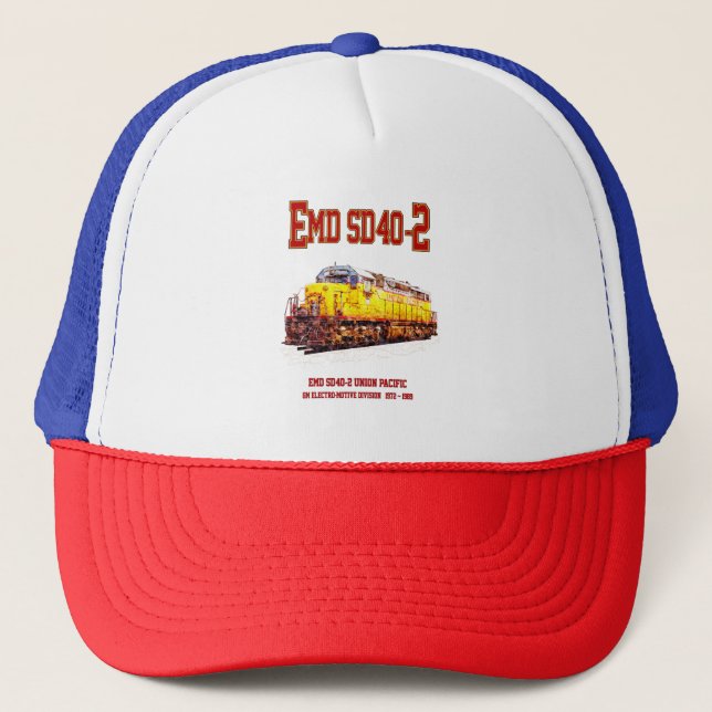 Casquette Locomotive diesel EMD SD40-2 vintage (Devant)