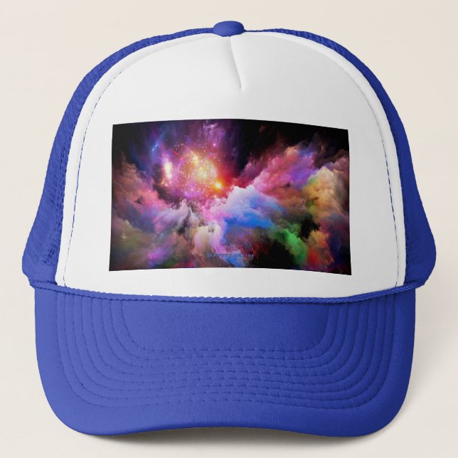 Casquette L'oeuvre Cloud de SlipperyJoe abstraite surre vibr (Devant)