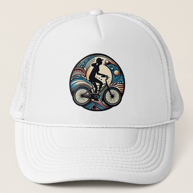 Casquette Logo Abstrait Vélo moderne pour Femmes (Devant)