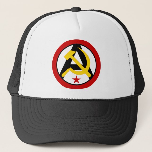 Casquette logo Anarcho-communiste (Devant)