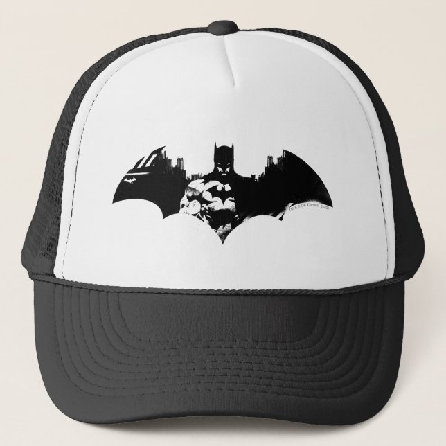 Casquette Logo Batman et Gotham Silhouette Bat (Devant)