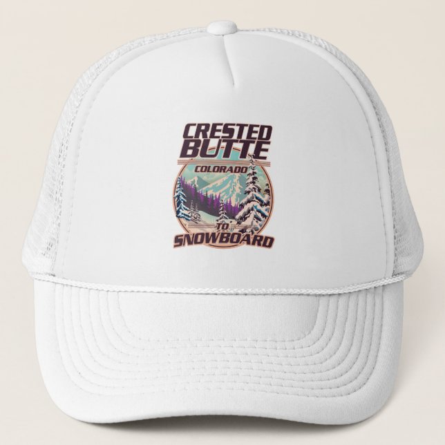 Casquette logo Crested Butte Colorado Snowboard (Devant)
