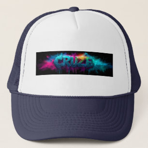 Casquette Logo "Cruze" vibrant avec poudre colorée