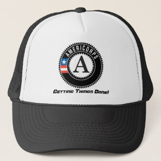Casquette logo d'americorps, obtenant des choses faites !
