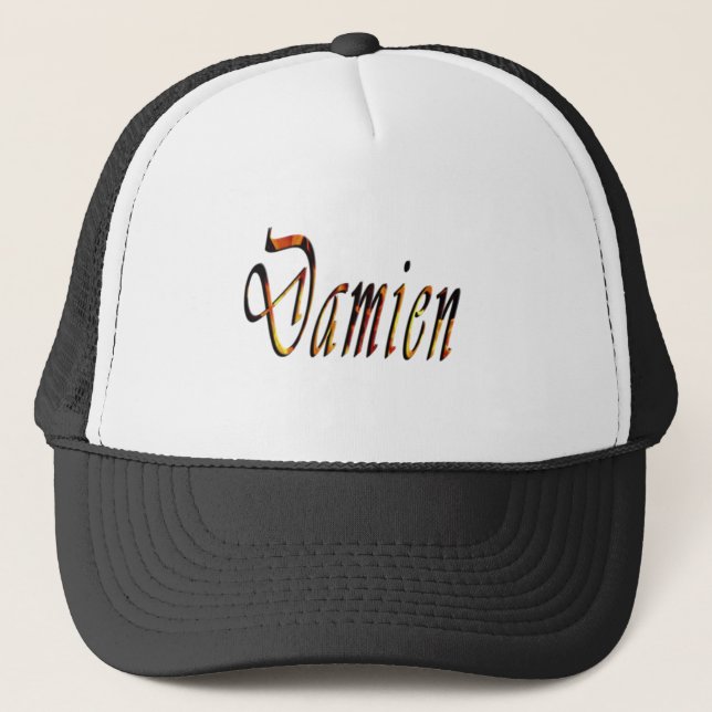 Casquette Logo Damien Name, (Devant)