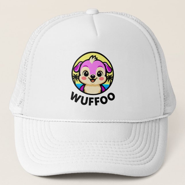 Casquette Logo d'animation de Wuffoo Adventures Chiot Mignon (Devant)