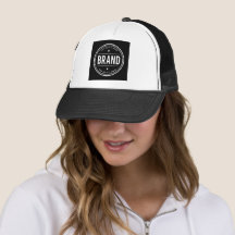 Logo de badge circulaire noir et blanc