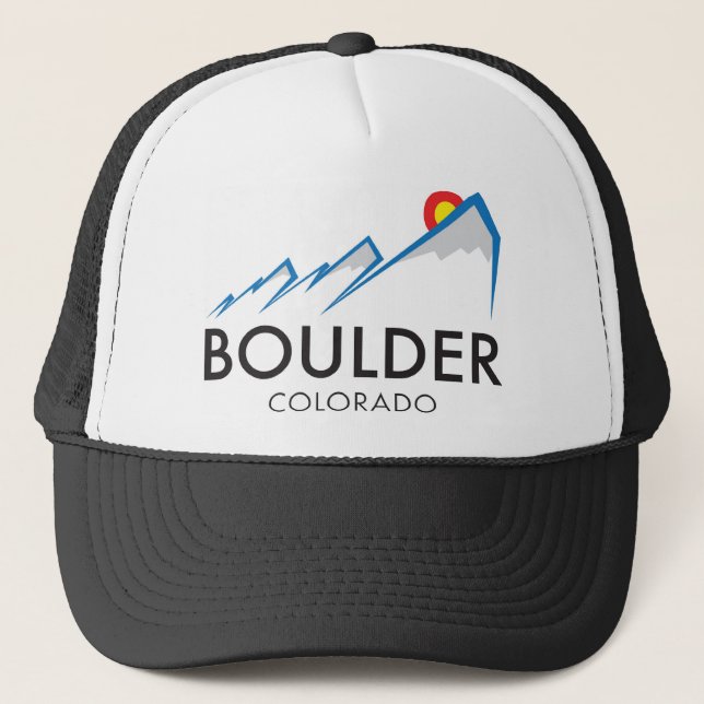 Casquette Logo de Boulder le Colorado Flatirons sur (Devant)