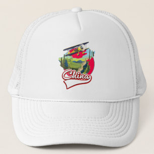 Casquette logo de carte de voyage en Chine