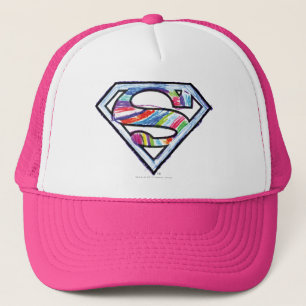 Casquette Logo de croquis couleur supergirl