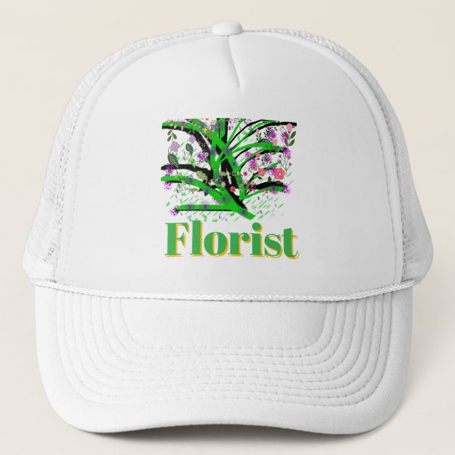 Casquette Logo de fleuriste (Devant)
