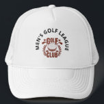 Casquette Logo de la Ligue de Golf Club Homme Personnalisez<br><div class="desc">Logo de la Ligue de Golf Club Homme casquette personnalisé. Pour toute question de conception,  envoyez simplement une note par Conversation ou un courriel à charmdesignstudio@rcn.com et nous serons heureux de vous aider.</div>