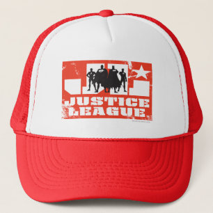 Casquette Logo de la Ligue de Justice et silhouettes de cara