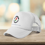 Casquette Logo de la marque d'entreprise moderne Nouveaux em<br><div class="desc">Ajoutez le logo de votre marque et le texte personnalisé à ce chapeau de camionneur qui est parfait pour la sensibilisation à la marque ou comme support publicitaire. Disponible en d'autres couleurs et tailles. Pas de quantité minimale de commande et pas de frais de configuration.</div>