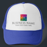 Casquette Logo de la société de téléchargement blanc et bleu<br><div class="desc">White And Royal Blue Ajouter Télécharger Business Company Logo Modèle personnalisé Chapeau de camion.</div>