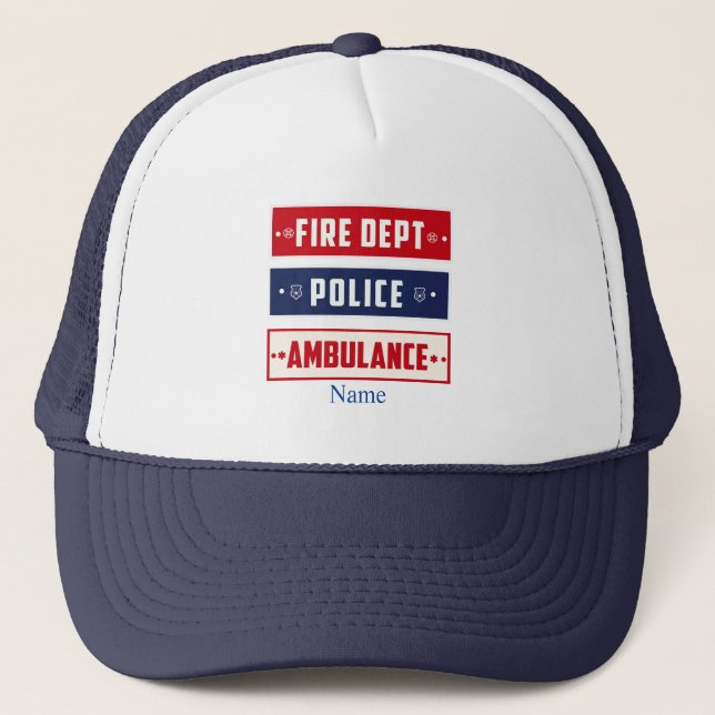 Casquette Logo de l'ambulance de police des incendies Thunde (Devant)