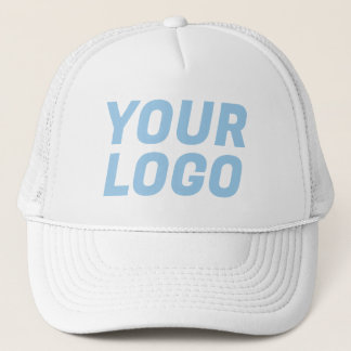 Casquette Logo de l'entreprise PERSONNALISÉ Blanc et bleu cl