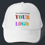 Casquette Logo de l'entreprise personnalisée Texte Trucker d<br><div class="desc">Casquette personnalisé avec logo et texte personnalisés Chapeaux / Cadeau de camion d'entreprise promotionnels - Ajouter votre logo / image - Photo ou QR Code / et Site ou Nom - Texte / Information personnalisés - Redimensionner et déplacer des éléments avec outil de personnalisation. Choisissez les polices / taille /...</div>