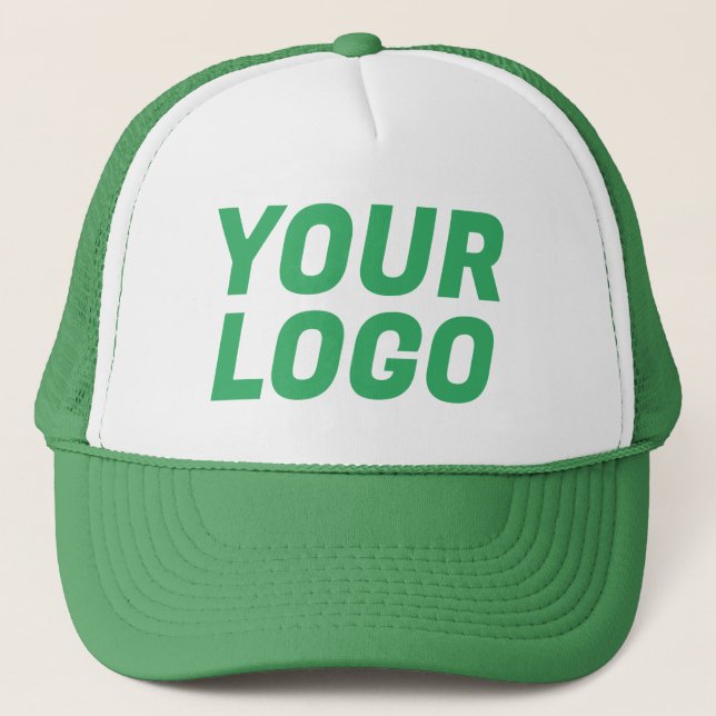 Casquette Logo de l'entreprise sur mesure vert (Devant)
