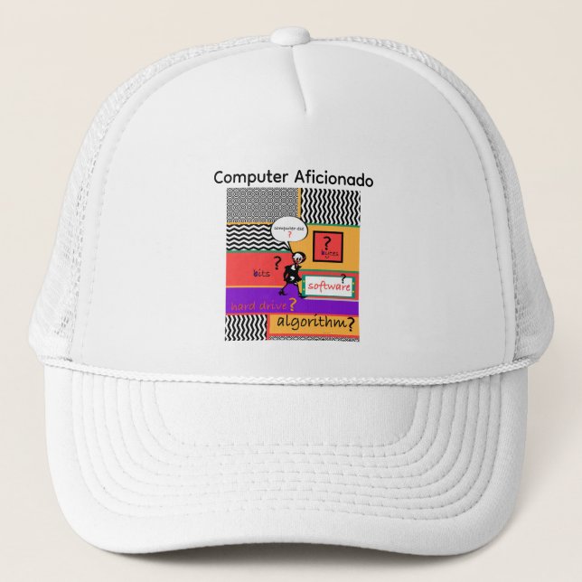 Casquette Logo de l'informaticien passionné (Devant)