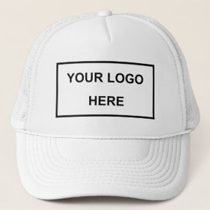Casquette Logo de marque d'entreprise personnalisé blanc