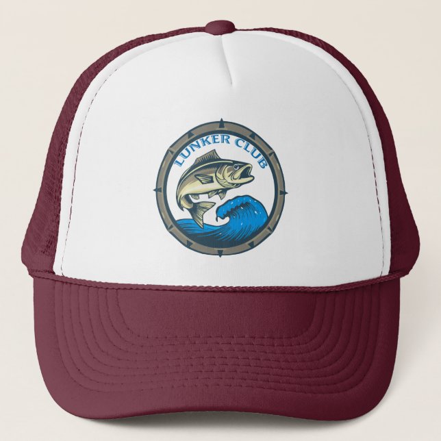 Casquette Logo de pêche " Lunker Club "  (Devant)