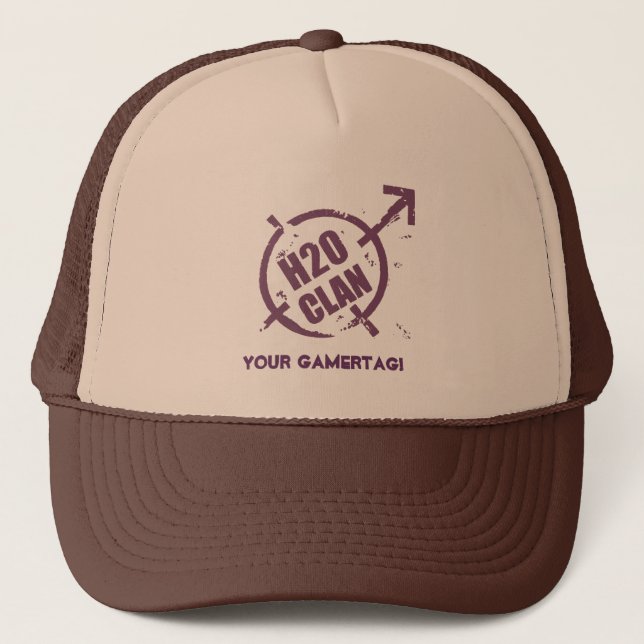 Casquette Logo de pourpre du chapeau H20 (Devant)