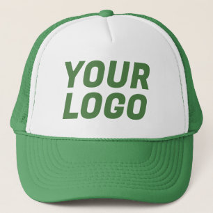 Casquette Logo de société d'affaires SUR MESURE Vert & Blanc
