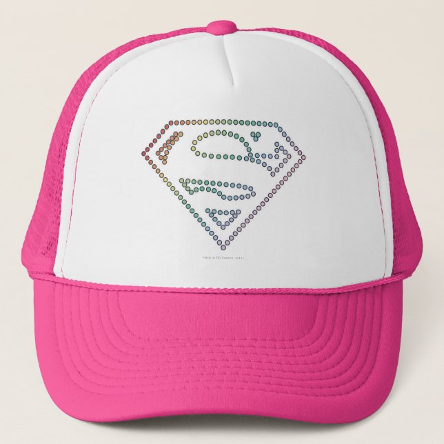 Casquette Logo de Supergirl Rainbow Outline (Devant)