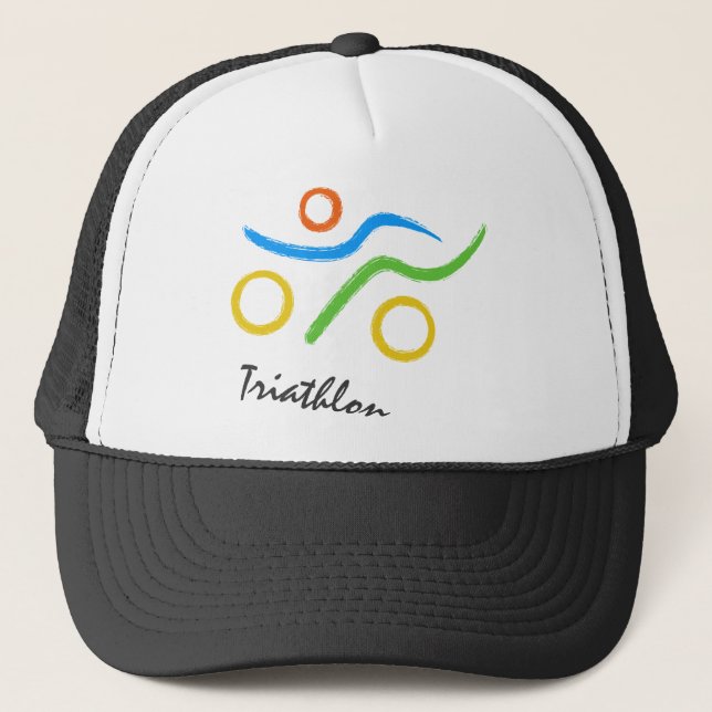 Casquette Logo de triathlon (Devant)