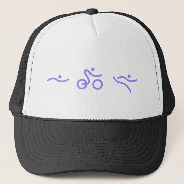 Casquette Logo de Triathlon clair violet (Devant)