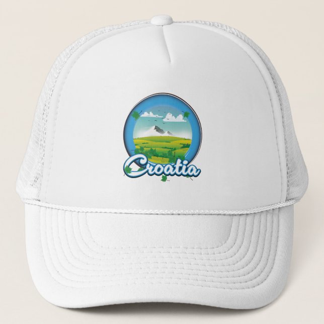 Casquette logo de voyage en Croatie (Devant)