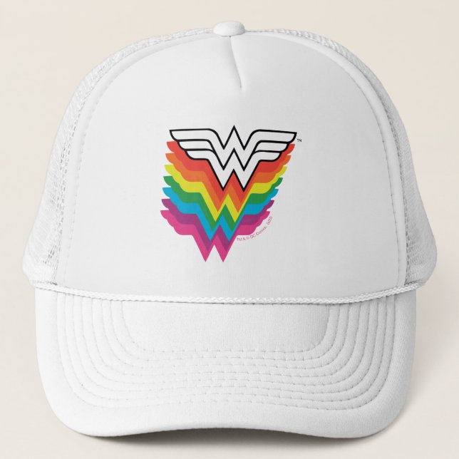Casquette Logo de Wonder Woman Layers Rainbow (Devant)