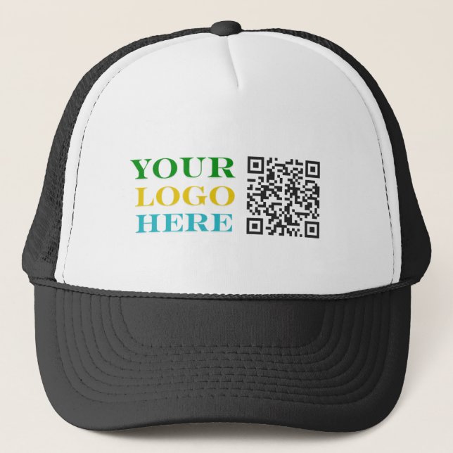 Casquette Logo d'entreprise et marketing de code QR (Devant)