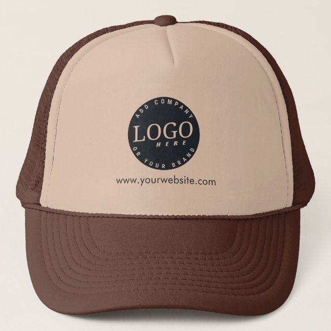 Casquette Logo d'entreprise et site Web de l'entreprise Pers (Devant)