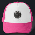 Casquette Logo d'entreprise et site Web Personnalisé Entrepr<br><div class="desc">Logo d'entreprise et site Web Custom Company Employé Trucker Chapeau. Ajoutez le logo de votre entreprise et l'identité de votre marque à ce chapeau de camionneur ainsi qu'à votre adresse de site Web ou votre slogan en cliquant sur le bouton "Personnaliser" ci-dessus. Ces chapeaux de camionneur de marque peuvent annoncer...</div>