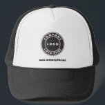 Casquette Logo d'entreprise et site Web Personnalisé Entrepr<br><div class="desc">Ajoutez le logo de votre entreprise et l'identité de votre marque à ce chapeau de camionneur ainsi qu'à votre adresse de site Web ou votre slogan en cliquant sur le bouton "Personnaliser" ci-dessus. Ces chapeaux de camionneur de marque peuvent annoncer votre entreprise comme les employés les portent et double comme...</div>