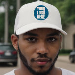 Casquette Logo d'entreprise Photo personnalisée de l'entrepr<br><div class="desc">Chapeau de camionneur de logo d'entreprise pour la publicité de marque. Représenter votre entreprise avec votre propre matériel de marketing professionnel.</div>