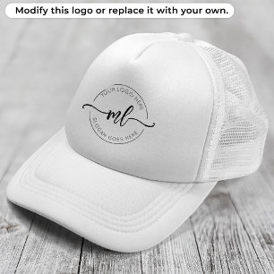 Casquette Logo d'entreprise simple et propre Monogramme Init