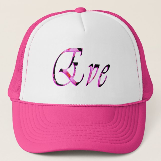 Casquette Logo Du Nom Des Filles Eve, (Devant)
