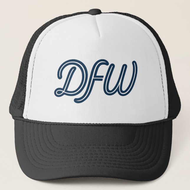 Casquette Logo du script DFW Dallas Fort Worth - Aéroport du (Devant)