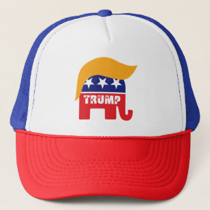 Casquette Logo éléphant républicain GOP Donald Trump cheveux