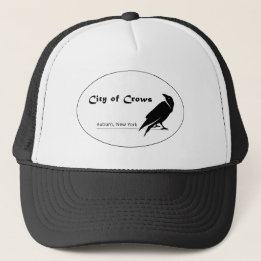 Casquette Logo en noir et blanc de la ville des corbeaux