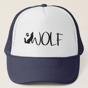 Casquette Logo graphique Wolf Text