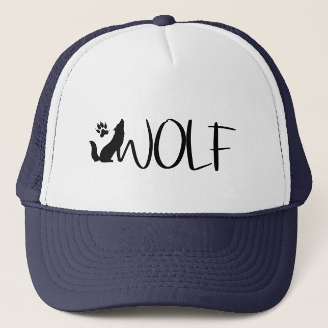 Casquette Logo graphique Wolf Text  (Devant)