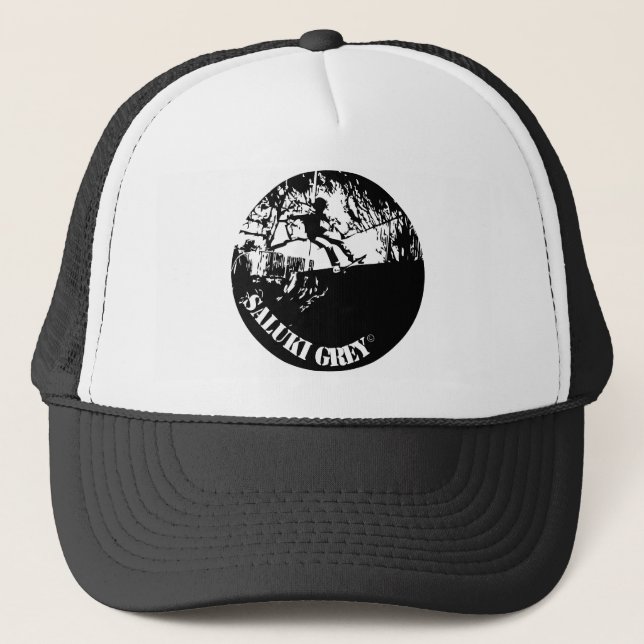 Casquette logo gris de saluki nouveau (Devant)
